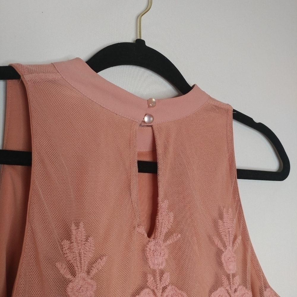 Want & Need Embroidered Sleeveless Lace Tank - Picture 10 of 14